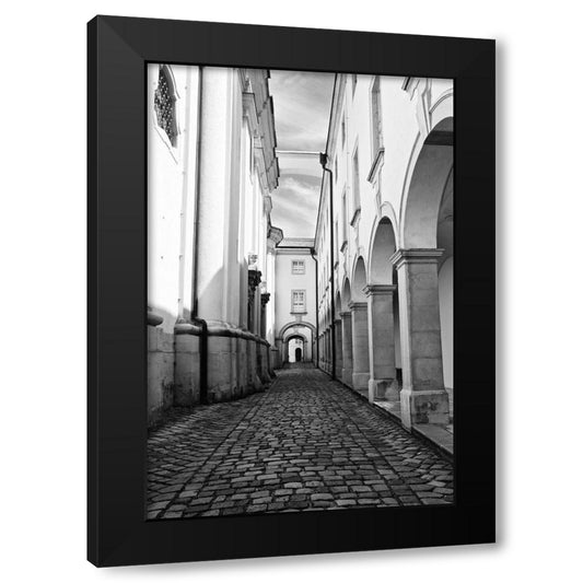 Abbey Black and White Black Modern Wood Framed Art Print by Susan Vizvary Photography