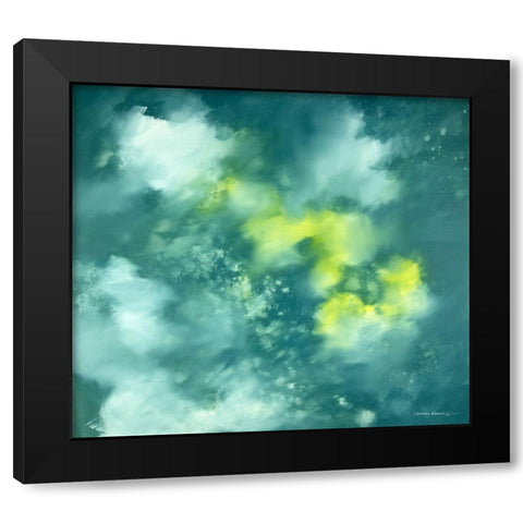 Dream Flower Black Modern Wood Framed Art Print by Leung, Thomas