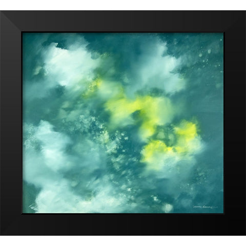 Dream Flower Black Modern Wood Framed Art Print by Leung, Thomas