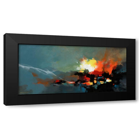 Explorations I Black Modern Wood Framed Art Print with Double Matting by Leung, Thomas