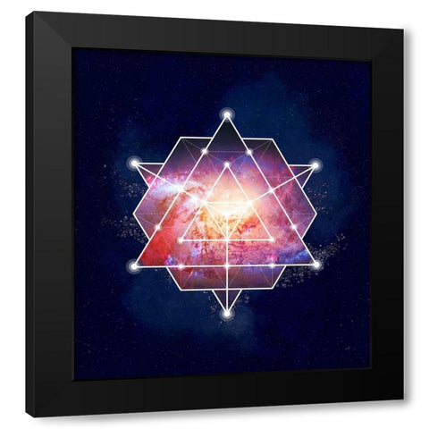 Galaxy Two Black Modern Wood Framed Art Print with Double Matting by Lavoie, Tina