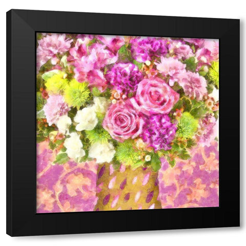 April Showers Black Modern Wood Framed Art Print with Double Matting by Lavoie, Tina