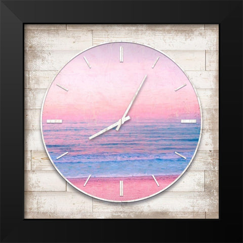 Beach Time I Black Modern Wood Framed Art Print by Lavoie, Tina