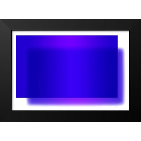 Cobalt Black Modern Wood Framed Art Print by Lavoie, Tina