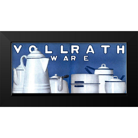 vintage cookware Black Modern Wood Framed Art Print by Vintage Apple Collection