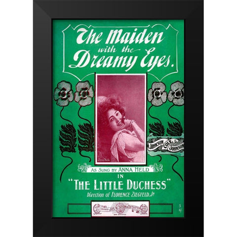 Zig 002 Black Modern Wood Framed Art Print by Vintage Apple Collection