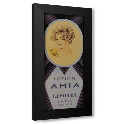 Amia Paris Black Modern Wood Framed Art Print by Vintage Apple Collection