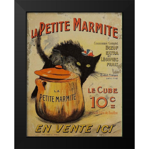 Marmite Black Modern Wood Framed Art Print by Vintage Apple Collection
