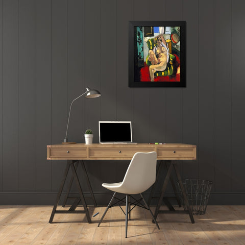 Matisse Odalisque Black Modern Wood Framed Art Print by Vintage Apple Collection
