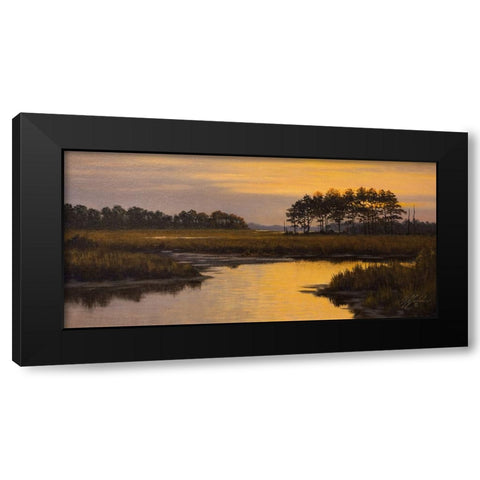 Golden Hour Black Modern Wood Framed Art Print by Goebel, Wilhelm