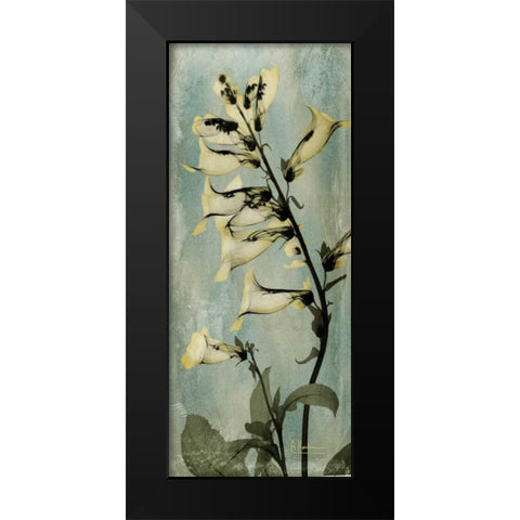 Golden Foxglove Black Modern Wood Framed Art Print by Koetsier, Albert