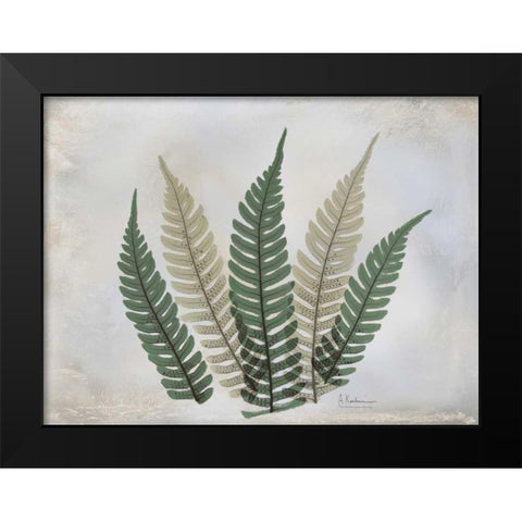 The Grays 4 Black Modern Wood Framed Art Print by Koetsier, Albert