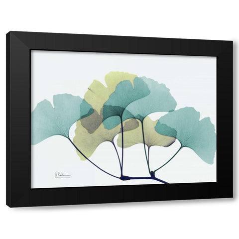Gingko L140 Black Modern Wood Framed Art Print with Double Matting by Koetsier, Albert