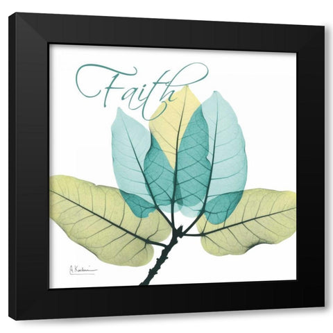 Faith Ficus Burkey Black Modern Wood Framed Art Print with Double Matting by Koetsier, Albert