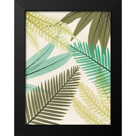 Mesozoic Travels 1 Black Modern Wood Framed Art Print by Koetsier, Albert
