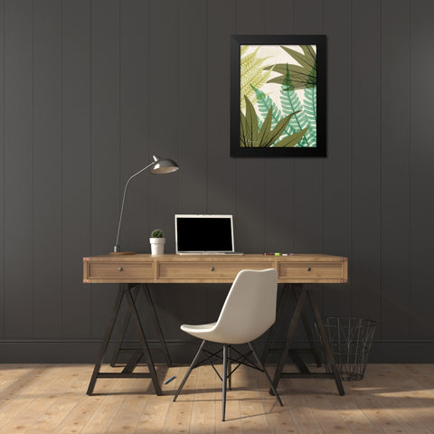 Mesozoic Travels 2 Black Modern Wood Framed Art Print by Koetsier, Albert