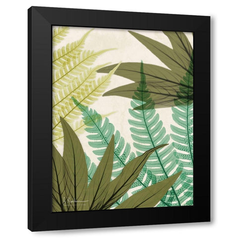 Mesozoic Travels 2 Black Modern Wood Framed Art Print with Double Matting by Koetsier, Albert
