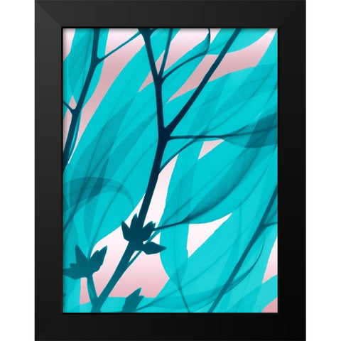 Eucalyptus Cotton Candy Black Modern Wood Framed Art Print by Koetsier, Albert