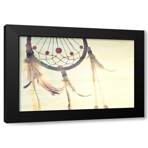 Follow Your Dreams Catcher Black Modern Wood Framed Art Print by Bailey, Ann