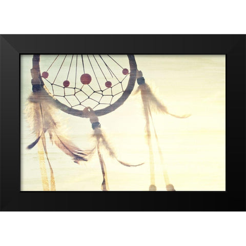 Follow Your Dreams Catcher Black Modern Wood Framed Art Print by Bailey, Ann