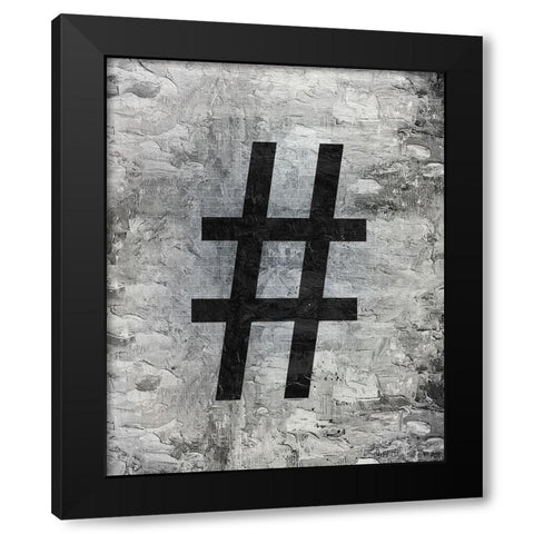Symbol 2 Black Modern Wood Framed Art Print by Bailey, Ann