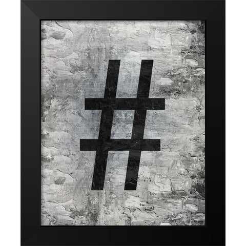 Symbol 2 Black Modern Wood Framed Art Print by Bailey, Ann