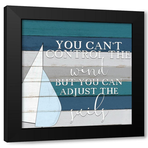 The Sails Black Modern Wood Framed Art Print by Bailey, Ann