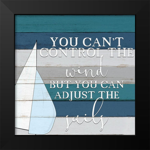 The Sails Black Modern Wood Framed Art Print by Bailey, Ann