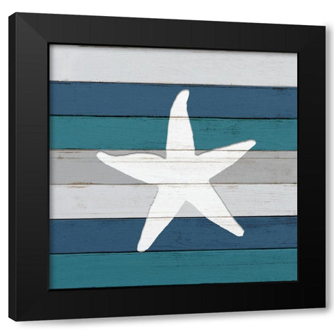 Planked 3 Black Modern Wood Framed Art Print by Bailey, Ann