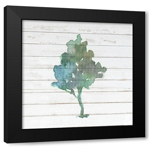 Watercolor Tree 2 Black Modern Wood Framed Art Print by Bailey, Ann