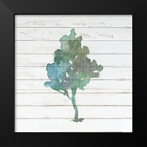 Watercolor Tree 2 Black Modern Wood Framed Art Print by Bailey, Ann