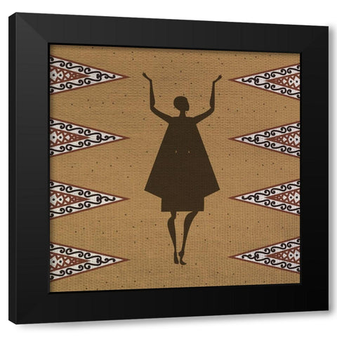 Woman 2 Black Modern Wood Framed Art Print by Bailey, Ann