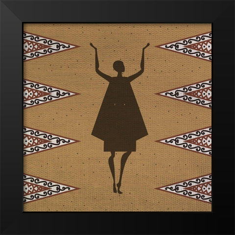 Woman 2 Black Modern Wood Framed Art Print by Bailey, Ann