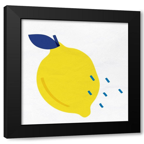 Lemon Drop 1 Black Modern Wood Framed Art Print by Bailey, Ann