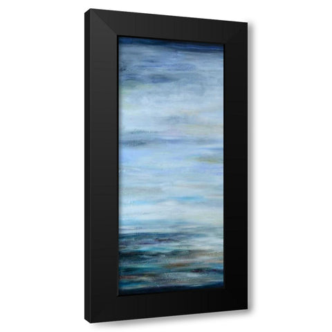 Narrow Waterscape 1 Black Modern Wood Framed Art Print by Bilotta, Barbara