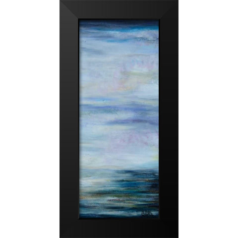 Narrow Waterscape 2 Black Modern Wood Framed Art Print by Bilotta, Barbara