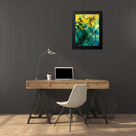 Poseidons Playground Black Modern Wood Framed Art Print by Bilotta, Barbara