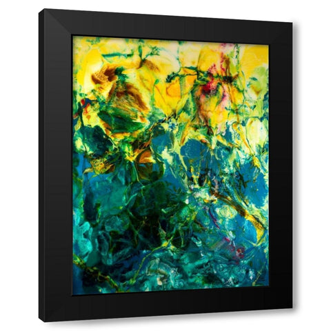Poseidons Playground Black Modern Wood Framed Art Print by Bilotta, Barbara