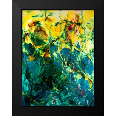 Poseidons Playground Black Modern Wood Framed Art Print by Bilotta, Barbara