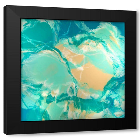 Ocean Floor Black Modern Wood Framed Art Print with Double Matting by Bilotta, Barbara