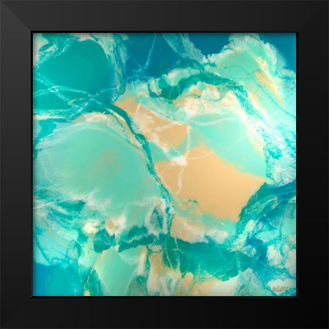 Ocean Floor Black Modern Wood Framed Art Print by Bilotta, Barbara