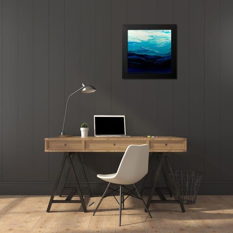 Mythical Sea Black Modern Wood Framed Art Print by Bilotta, Barbara