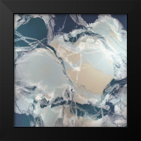 Ocean Deep Black Modern Wood Framed Art Print by Bilotta, Barbara