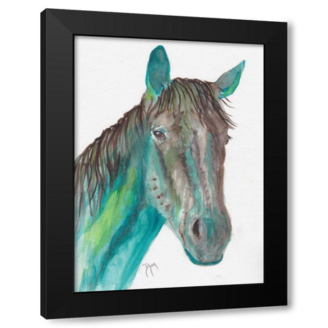 After The Ride Black Modern Wood Framed Art Print with Double Matting by Dyer, Beverly