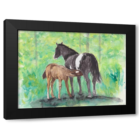 Tender Moment I Black Modern Wood Framed Art Print with Double Matting by Dyer, Beverly