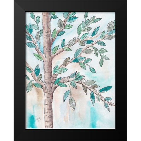 Shade Tree II Black Modern Wood Framed Art Print by Dyer, Beverly