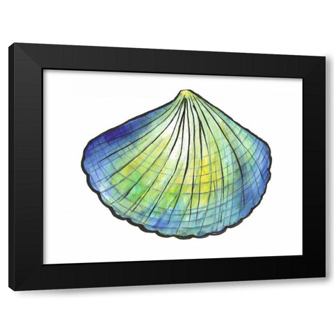 Underwater Shell 1 Black Modern Wood Framed Art Print with Double Matting by Dyer, Beverly