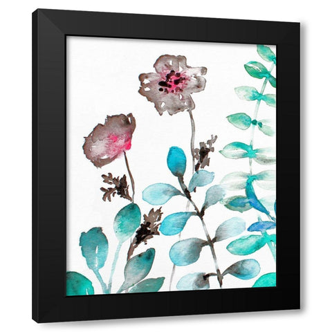 Sublime Simplicity 2 Black Modern Wood Framed Art Print by Boho Hue Studio