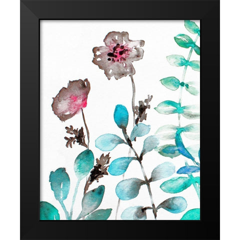 Sublime Simplicity 2 Black Modern Wood Framed Art Print by Boho Hue Studio
