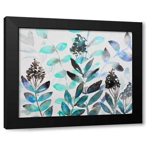 Shrub Life 2 Black Modern Wood Framed Art Print with Double Matting by Boho Hue Studio